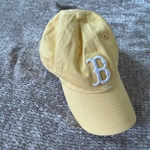 Pastel Yellow Boston Red Sox Baseball Hat
